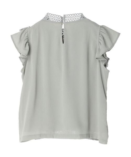 ELENCARE DUE(エレンカーレデュエ)の「・ELENCARE DUE イロイロレースノースリブラウス(シャツ/ブラウス・レディース・ブラック/オフホワイト/イエロー/ライトカーキ・FREE)」の9枚目の写真