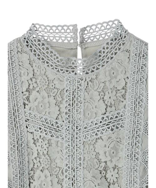 ELENCARE DUE(エレンカーレデュエ)の「・ELENCARE DUE イロイロレースノースリブラウス(シャツ/ブラウス・レディース・ブラック/オフホワイト/イエロー/ライトカーキ・FREE)」の10枚目の写真