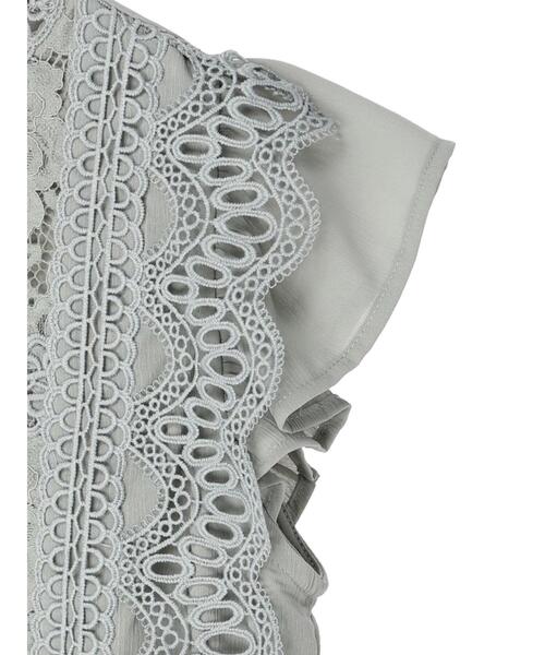 ELENCARE DUE(エレンカーレデュエ)の「・ELENCARE DUE イロイロレースノースリブラウス(シャツ/ブラウス・レディース・ブラック/オフホワイト/イエロー/ライトカーキ・FREE)」の11枚目の写真