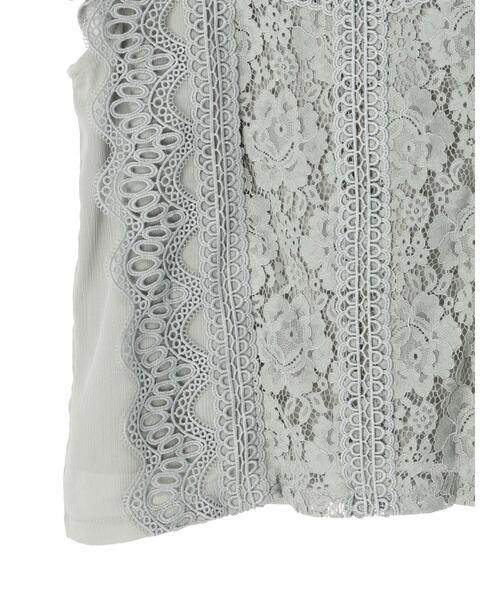 ELENCARE DUE(エレンカーレデュエ)の「・ELENCARE DUE イロイロレースノースリブラウス(シャツ/ブラウス・レディース・ブラック/オフホワイト/イエロー/ライトカーキ・FREE)」の12枚目の写真