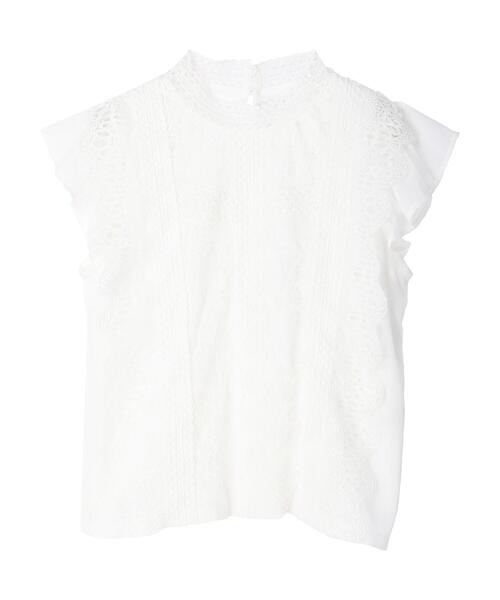 ELENCARE DUE(エレンカーレデュエ)の「・ELENCARE DUE イロイロレースノースリブラウス(シャツ/ブラウス・レディース・ブラック/オフホワイト/イエロー/ライトカーキ・FREE)」の17枚目の写真