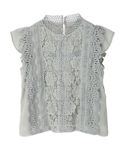 ELENCARE DUE(エレンカーレデュエ)の「・ELENCARE DUE イロイロレースノースリブラウス(シャツ/ブラウス・レディース・ブラック/オフホワイト/イエロー/ライトカーキ・FREE)」の20枚目の写真