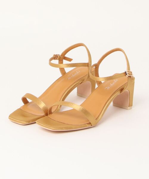 Te chichi(テチチ)の「ミニマルバーサンダル(サンダル・レディース・イエロー/カーキ/パープル・37/38)」の1枚目の写真