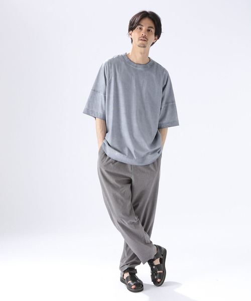 niko and...（ニコアンド）の「ダーティー加工ビッグTシャツ（Tシャツ/カットソー・メンズ・グレー/オレンジ/ライトグリーン・LARGE/MEDIUM）」の12枚目の写真