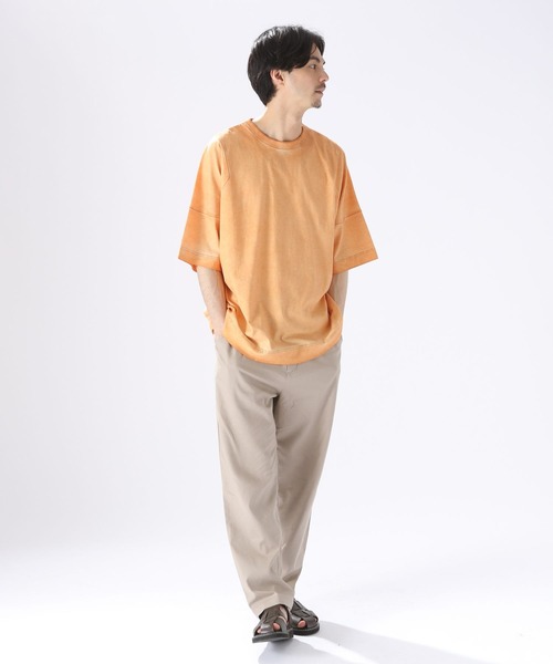 niko and...（ニコアンド）の「ダーティー加工ビッグTシャツ（Tシャツ/カットソー・メンズ・グレー/オレンジ/ライトグリーン・LARGE/MEDIUM）」の7枚目の写真