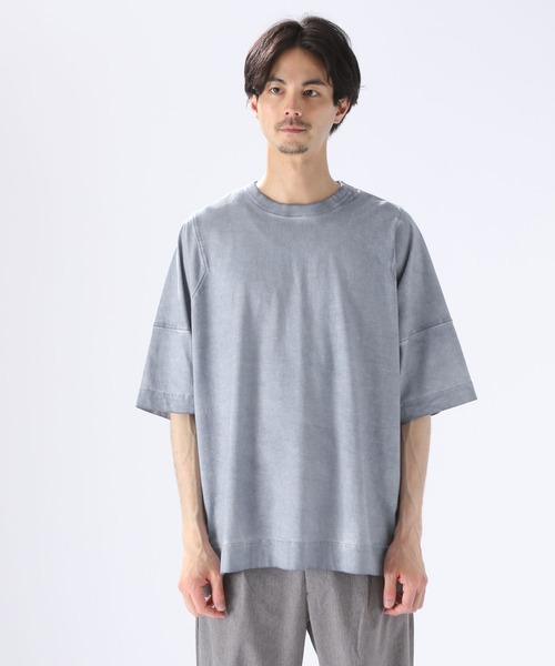 niko and...（ニコアンド）の「ダーティー加工ビッグTシャツ（Tシャツ/カットソー・メンズ・グレー/オレンジ/ライトグリーン・LARGE/MEDIUM）」の9枚目の写真