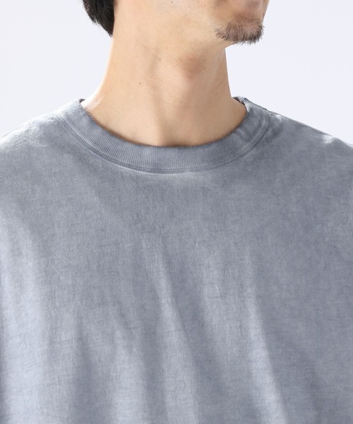 niko and...（ニコアンド）の「ダーティー加工ビッグTシャツ（Tシャツ/カットソー・メンズ・グレー/オレンジ/ライトグリーン・LARGE/MEDIUM）」の4枚目の写真