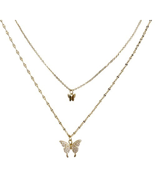 gossip！ロサンゼルス（ゴシップロサンゼルス）の「2ピースネックレス（ネックレス・レディース・シルバー/ゴールド・FREE）」の5枚目の写真