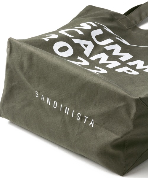 Sandinista(サンディニスタ)の「"SUMMER CAMP" Duck Fabric Tote Bag / ダック生地トートバッグ(ショルダーバッグ・メンズ・ブラック/ブラウン/オリーブ/グリーン系その他・FREE)」の11枚目の写真