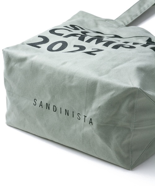 Sandinista(サンディニスタ)の「"SUMMER CAMP" Duck Fabric Tote Bag / ダック生地トートバッグ(ショルダーバッグ・メンズ・ブラック/ブラウン/オリーブ/グリーン系その他・FREE)」の13枚目の写真