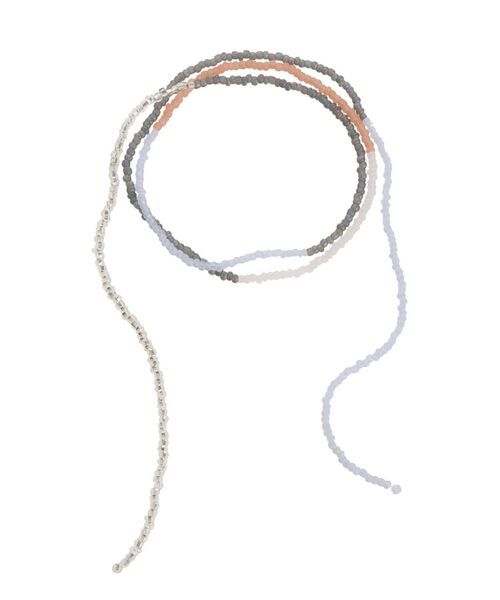 merry jenny（メリージェニー）の「Wateryマルチビーズロングチョーカー（チョーカー・レディース・ピンク/ブルー・FREE）」の4枚目の写真