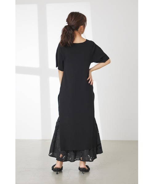 LILIDIA(リリディア)の「ロングスリットニットTOPS(ニット/セーター・レディース・ブラック/ライトピンク/ライトブラウン・MEDIUM/SMALL)」の5枚目の写真