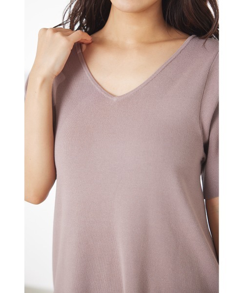 LILIDIA(リリディア)の「ロングスリットニットTOPS(ニット/セーター・レディース・ブラック/ライトピンク/ライトブラウン・MEDIUM/SMALL)」の20枚目の写真