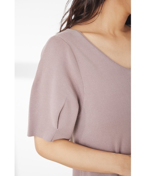 LILIDIA(リリディア)の「ロングスリットニットTOPS(ニット/セーター・レディース・ブラック/ライトピンク/ライトブラウン・MEDIUM/SMALL)」の22枚目の写真