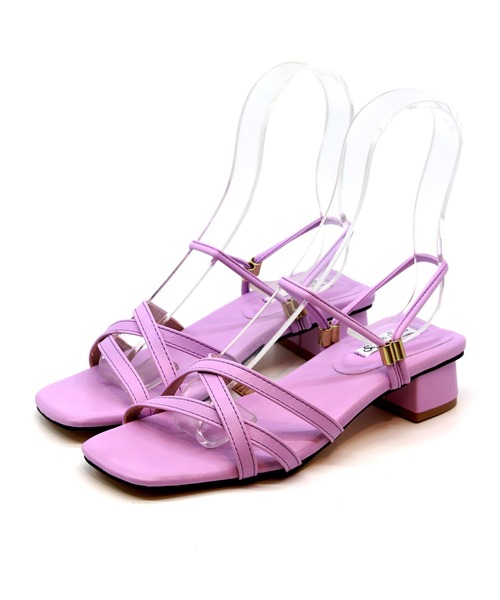 Sugar Sugar(シュガーシュガー)の「【SUGAR SUGAR シュガーシュガー】ローヒール2WAYサンダル(サンダル・レディース・ブラック/グリーン/イエロー/ベージュ/パープル・LL/L/S/M)」の20枚目の写真