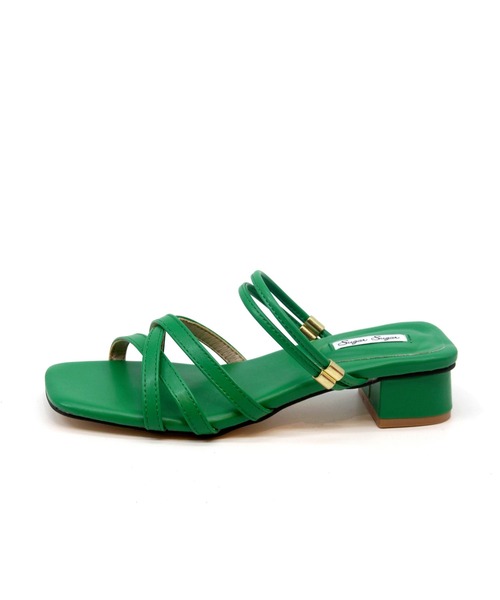 Sugar Sugar(シュガーシュガー)の「【SUGAR SUGAR シュガーシュガー】ローヒール2WAYサンダル(サンダル・レディース・ブラック/グリーン/イエロー/ベージュ/パープル・LL/L/S/M)」の16枚目の写真