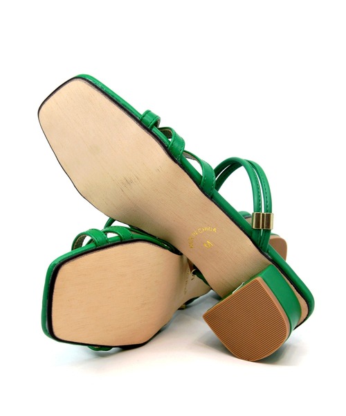 Sugar Sugar(シュガーシュガー)の「【SUGAR SUGAR シュガーシュガー】ローヒール2WAYサンダル(サンダル・レディース・ブラック/グリーン/イエロー/ベージュ/パープル・LL/L/S/M)」の19枚目の写真