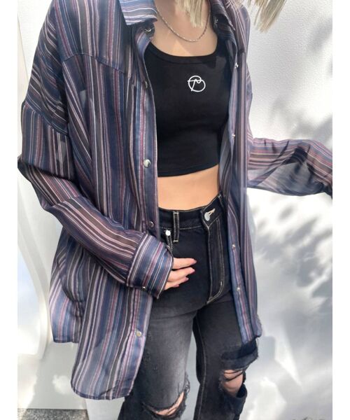 EMODA（エモダ）の「ボーイズルーズシャツ（シャツ/ブラウス・レディース・ブラック/ピンク/その他/その他1・FREE）」の4枚目の写真