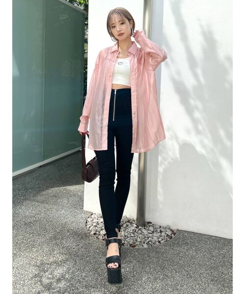 EMODA（エモダ）の「ボーイズルーズシャツ（シャツ/ブラウス・レディース・ブラック/ピンク/その他/その他1・FREE）」の13枚目の写真