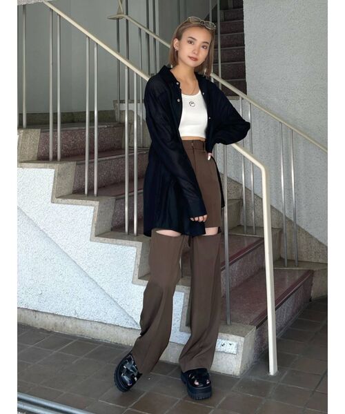 EMODA（エモダ）の「ボーイズルーズシャツ（シャツ/ブラウス・レディース・ブラック/ピンク/その他/その他1・FREE）」の11枚目の写真