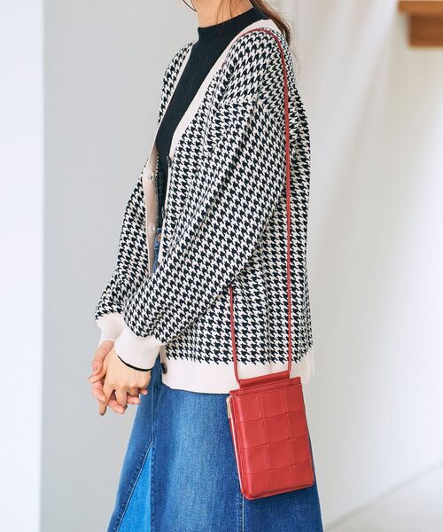 grove(グローブ)の「◆新色追加!ブロックマルチミニショルダー(ショルダーバッグ・レディース・ライトグレー/ブラック/グリーン/マスタード/レッド系1/ダークグレー/ブラウン系・00)」の7枚目の写真