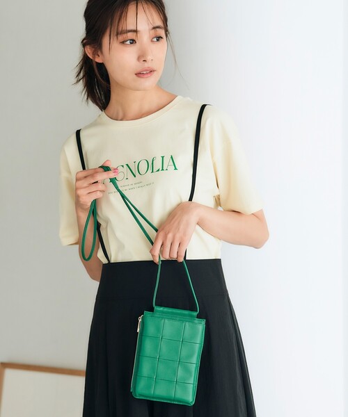 grove(グローブ)の「◆新色追加!ブロックマルチミニショルダー(ショルダーバッグ・レディース・ライトグレー/ブラック/グリーン/マスタード/レッド系1/ダークグレー/ブラウン系・00)」の1枚目の写真