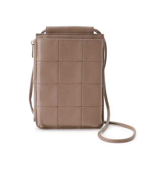 grove（グローブ）の「◆新色追加！ブロックマルチミニショルダー（ショルダーバッグ・レディース・ライトグレー/ブラック/グリーン/マスタード/レッド系1/ダークグレー/ブラウン系・00）」の4枚目の写真