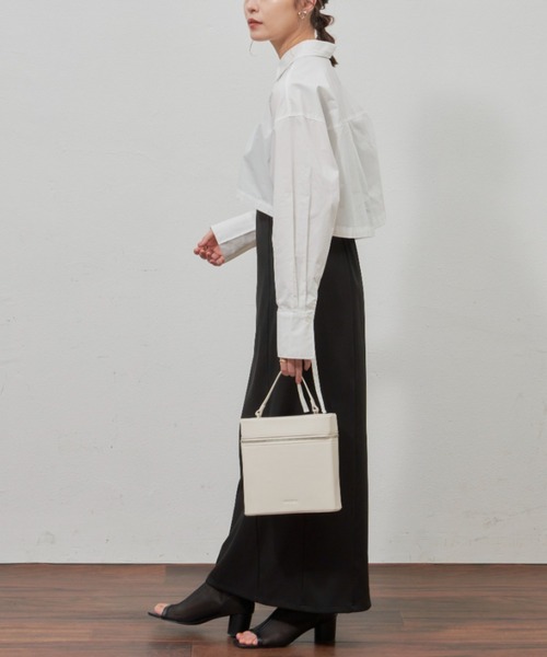 VANNIE U（ヴァニーユー）の「テープショートシャツ（シャツ/ブラウス・レディース・ホワイト/グリーン・FREE）」の16枚目の写真