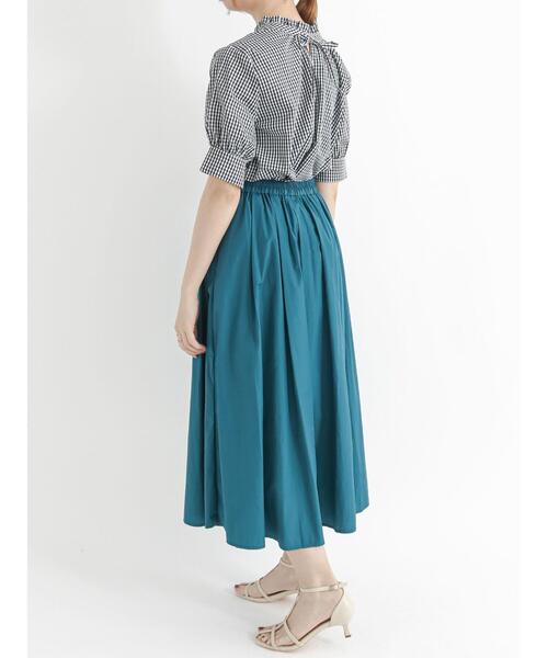 Te chichi（テチチ）の「ナイロンワッシャーギャザースカート（スカート・レディース・ブラック/グリーン/モカ・ﾌﾘ-）」の8枚目の写真