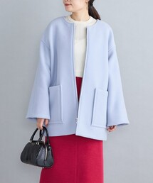 SHIPS | Bellandi SUPER130 ショートコート◆(ノーカラーコート)