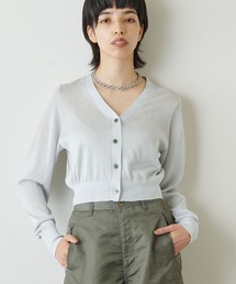 ラメVネックカーディガン