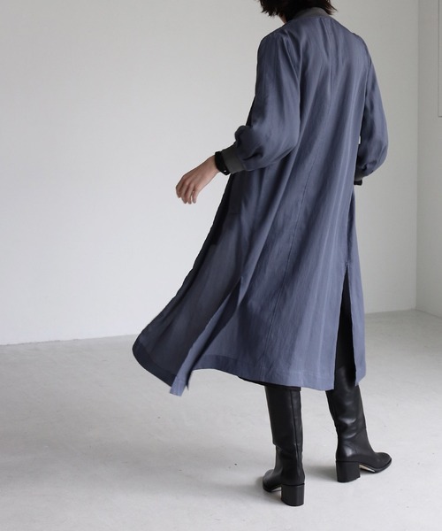 DRESSLAVE（ドレスレイブ）の「tencel twill long&lean MA-1(ロング1MA-1)（MA-1・レディース・ブラック/カーキ/ブルー・38）」の3枚目の写真