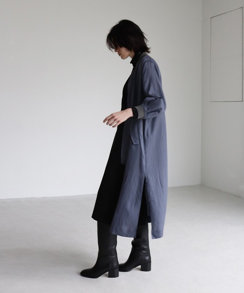 DRESSLAVE（ドレスレイブ）の「tencel twill long&lean MA-1(ロング1MA-1)（MA-1・レディース・ブラック/カーキ/ブルー・38）」の4枚目の写真