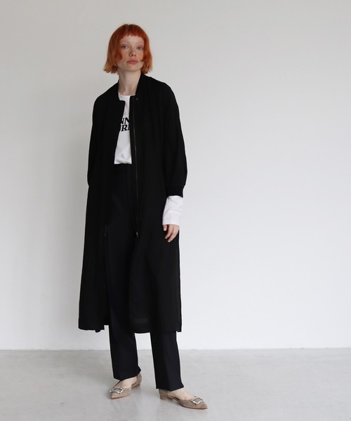 DRESSLAVE（ドレスレイブ）の「tencel twill long&lean MA-1(ロング1MA-1)（MA-1・レディース・ブラック/カーキ/ブルー・38）」の15枚目の写真