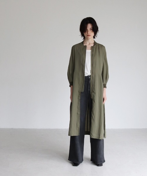 DRESSLAVE（ドレスレイブ）の「tencel twill long&lean MA-1(ロング1MA-1)（MA-1・レディース・ブラック/カーキ/ブルー・38）」の21枚目の写真