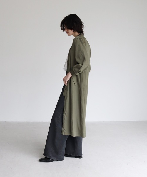 DRESSLAVE（ドレスレイブ）の「tencel twill long&lean MA-1(ロング1MA-1)（MA-1・レディース・ブラック/カーキ/ブルー・38）」の11枚目の写真