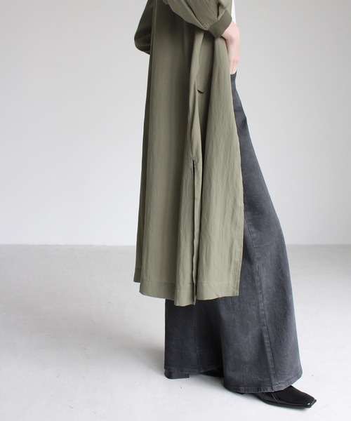 DRESSLAVE（ドレスレイブ）の「tencel twill long&lean MA-1(ロング1MA-1)（MA-1・レディース・ブラック/カーキ/ブルー・38）」の14枚目の写真
