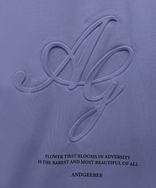 ANDGEEBEE（アンジービー）の「UNISEX ポケットエンボスTシャツ（Tシャツ/カットソー・レディース・ブラック/パープル・X-LARGE）」の11枚目の写真