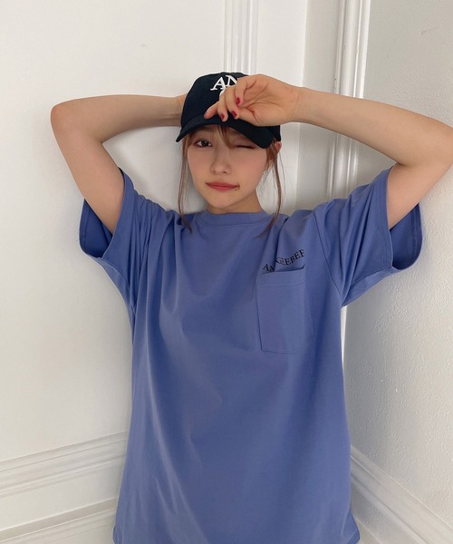 ANDGEEBEE（アンジービー）の「UNISEX ポケットエンボスTシャツ（Tシャツ/カットソー・レディース・ブラック/パープル・X-LARGE）」の19枚目の写真