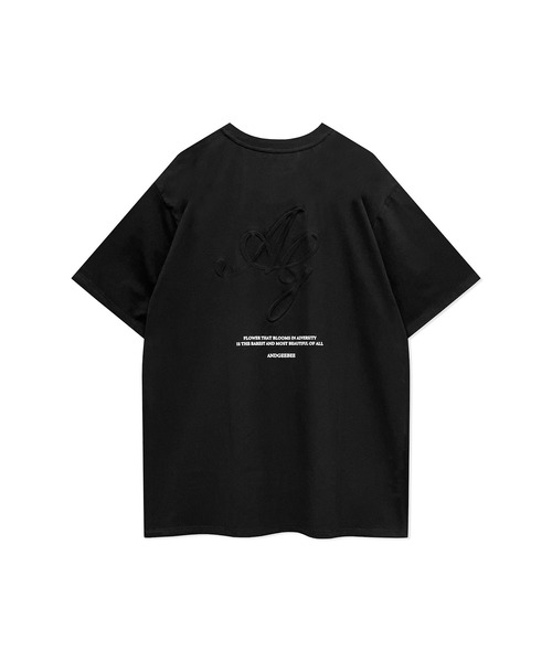 ANDGEEBEE（アンジービー）の「UNISEX ポケットエンボスTシャツ（Tシャツ/カットソー・レディース・ブラック/パープル・X-LARGE）」の8枚目の写真