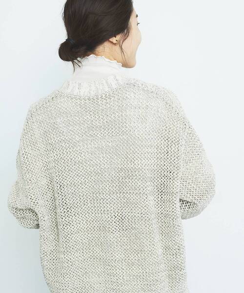 le.coeur blanc（ルクールブラン）の「シアータートル（Tシャツ/カットソー・レディース・ブラック/グリーン/アイボリー・38）」の8枚目の写真