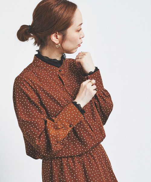 le.coeur blanc（ルクールブラン）の「シアータートル（Tシャツ/カットソー・レディース・ブラック/グリーン/アイボリー・38）」の16枚目の写真