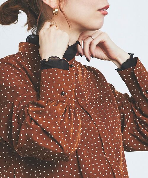 le.coeur blanc（ルクールブラン）の「シアータートル（Tシャツ/カットソー・レディース・ブラック/グリーン/アイボリー・38）」の18枚目の写真