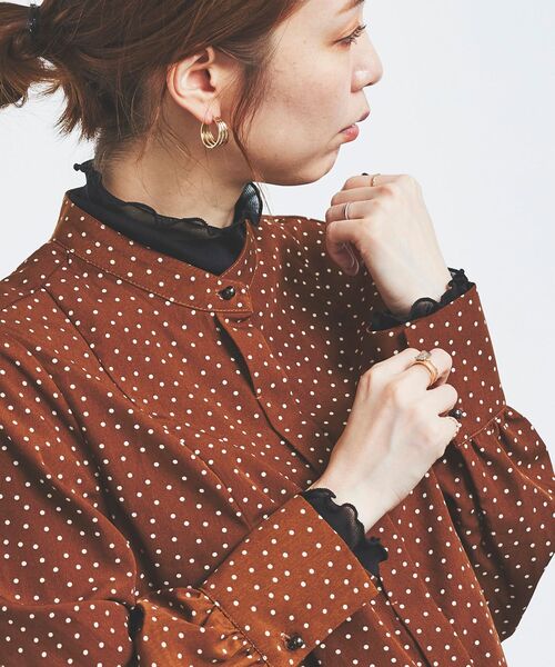 le.coeur blanc（ルクールブラン）の「シアータートル（Tシャツ/カットソー・レディース・ブラック/グリーン/アイボリー・38）」の22枚目の写真