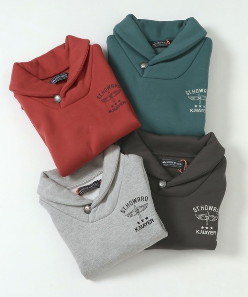 KRIFF MAYER Kid's Collection（クリフメイヤーキッズコレクション）の「裏ボアショール襟クルー（スウェット・キッズ・グレー/チャコール/レッド/ブルーグリーン・120/130/140/160/150/170）」の18枚目の写真