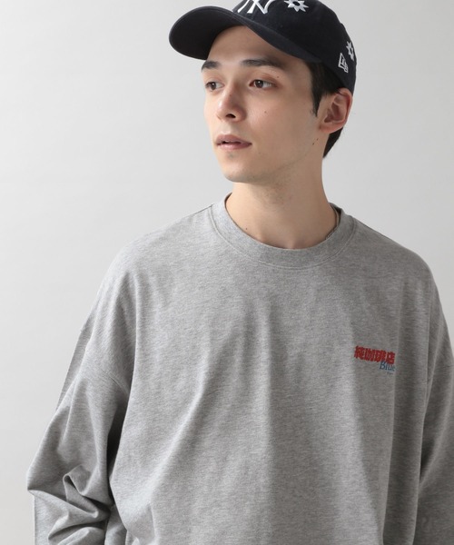 RAGEBLUE(レイジブルー)の「【ICHIRAKU】別注コラボロンT(Tシャツ/カットソー・メンズ・ライトグレー/グレー/ホワイト系その他2/ホワイト系その他・LARGE/MEDIUM)」の8枚目の写真