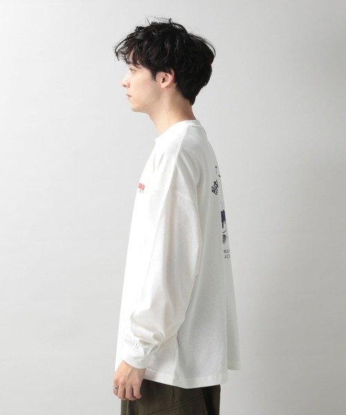 RAGEBLUE(レイジブルー)の「【ICHIRAKU】別注コラボロンT(Tシャツ/カットソー・メンズ・ライトグレー/グレー/ホワイト系その他2/ホワイト系その他・LARGE/MEDIUM)」の9枚目の写真