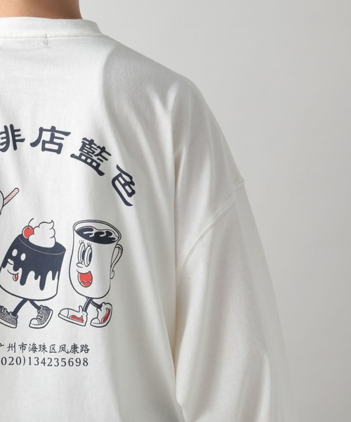 RAGEBLUE(レイジブルー)の「【ICHIRAKU】別注コラボロンT(Tシャツ/カットソー・メンズ・ライトグレー/グレー/ホワイト系その他2/ホワイト系その他・LARGE/MEDIUM)」の15枚目の写真