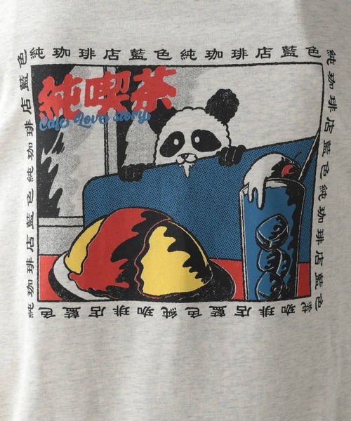 RAGEBLUE(レイジブルー)の「【ICHIRAKU】別注コラボロンT(Tシャツ/カットソー・メンズ・ライトグレー/グレー/ホワイト系その他2/ホワイト系その他・LARGE/MEDIUM)」の20枚目の写真