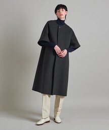 LOEFF リバー スリーブレス ノーカラーコート NAVY LOEFF（ロエフ）の「＜LOEFF＞リバー スリーブレス ノーカラー